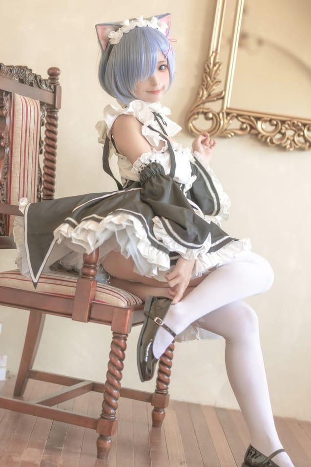 蠢沫沫 – NO.190 猫耳雷姆 [33P-318MB]-1