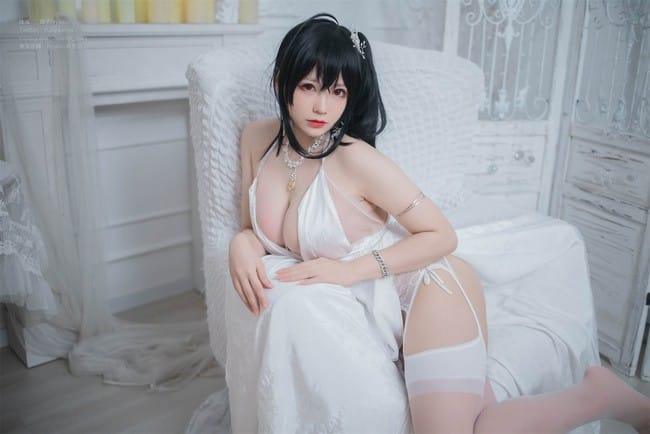 Nyako喵子 – NO.043 大凤纯白婚纱[62P-236MB]-1