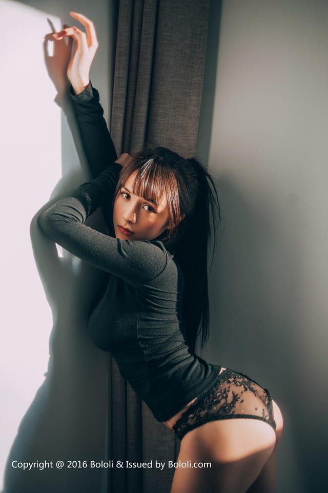 波萝社 – 2017.03.13 VOL.029 夏美酱黑色诱惑[31P191M]-1