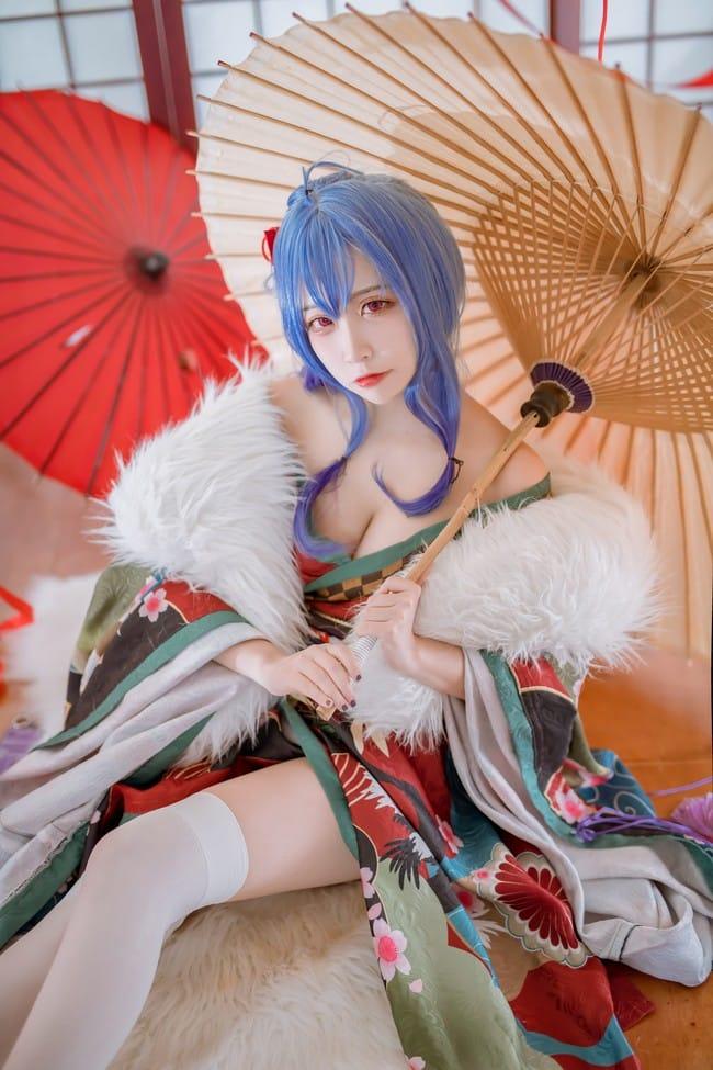 二佐 – NO.155 碧蓝圣路易斯和服 [22P-440MB]-2