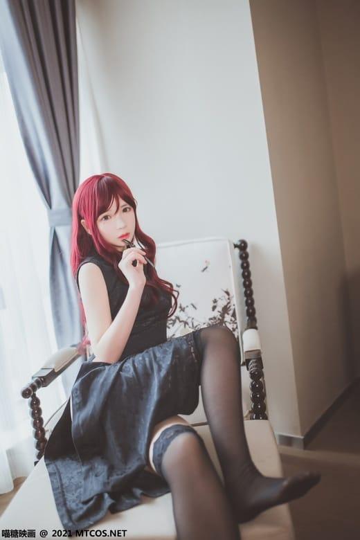 [喵糖映画]VOL.385 黑色旗袍 [20P/190MB]-1