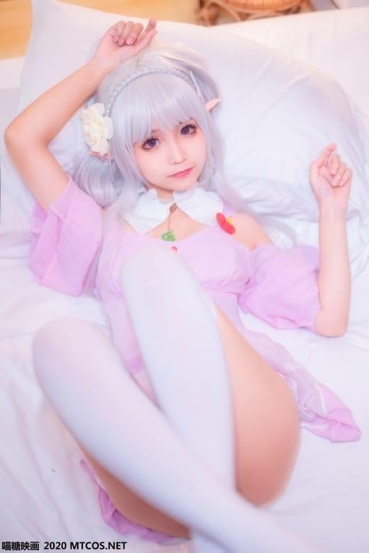 喵糖映画 VOL.118 露肩睡裙 蠢沫沫[40P/680M]-1