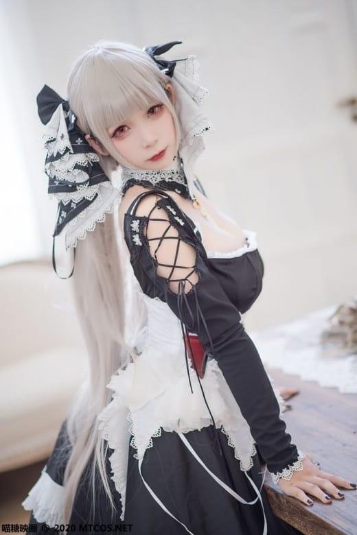 [喵糖映画]VOL.195 可畏 暗黑系白丝钕仆 [32P/289MB]