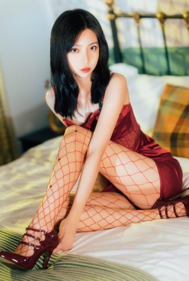 许岚LAN – NO.21 网袜红裙[40P-962MB]-1