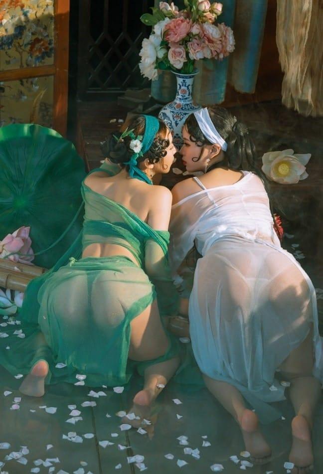 云溪溪 NO.77 奶桃&轩萧学姐 – 白娘子&青蛇[26P1V-415M]-1