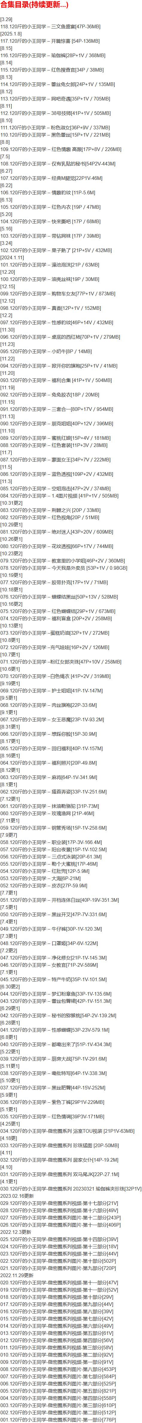 120斤的小王同学 – 微密圈写真合集【持续更新中】-1