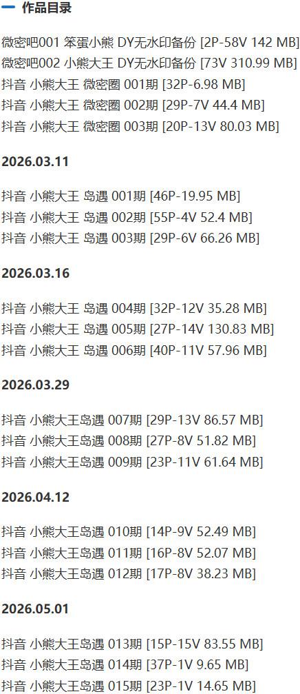 小熊大王 – 微密圈写真&视频合集【持续更新中】-1 小熊大王 – 微密圈写真&视频合集【持续更新中】-1