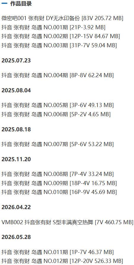 张有财 – 微密圈/岛遇等写真&视频合集【持续更新中】-1 张有财 – 微密圈/岛遇等写真&视频合集【持续更新中】-1