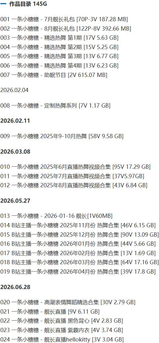 一条小糖糖 – 舰长充电等写真&视频合集【持续更新中】-1